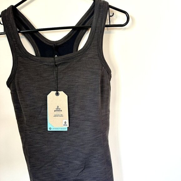NWT Prana Becksa Tank in Black Heather - Size Extra Small - Picture 6 of 10